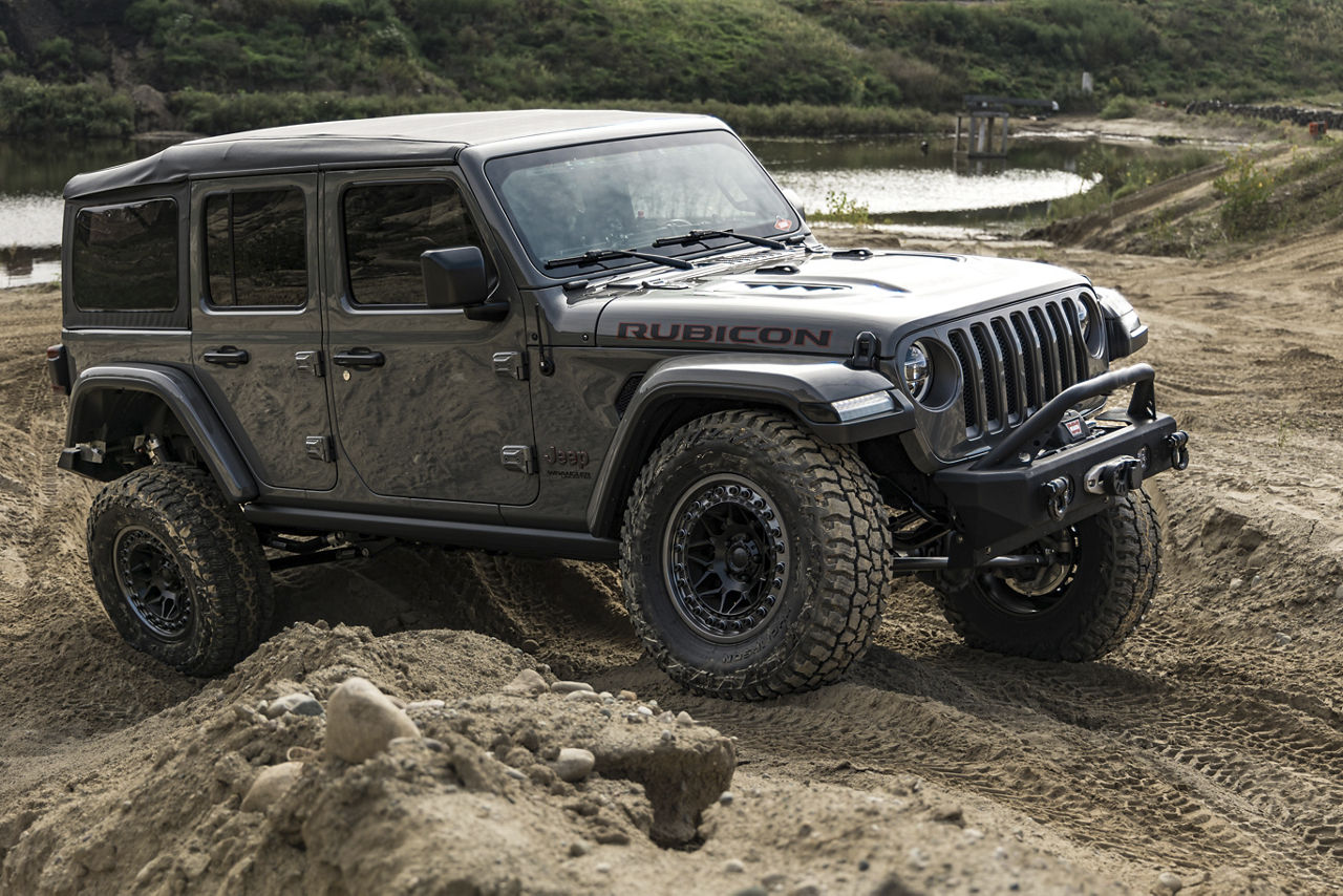 2020 Jeep Wrangler Rubicon - Black Rhino ALPHA - Black | Wheel Pros